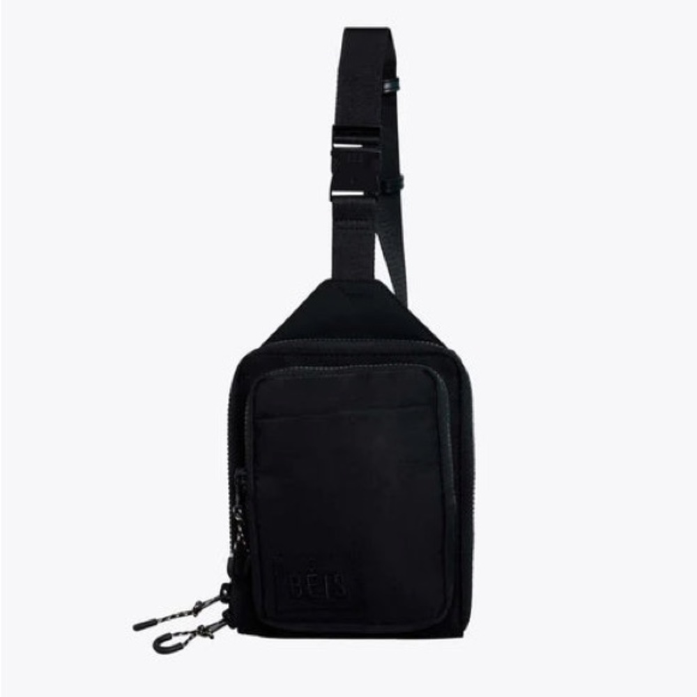 BEIS Black Sling Crossbody Bag by